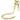 Floating Bottle Holder Chain Gold